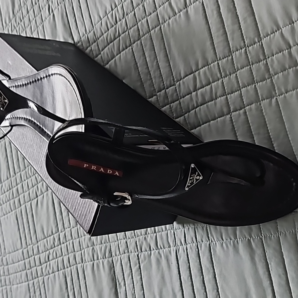 Prada black sandals